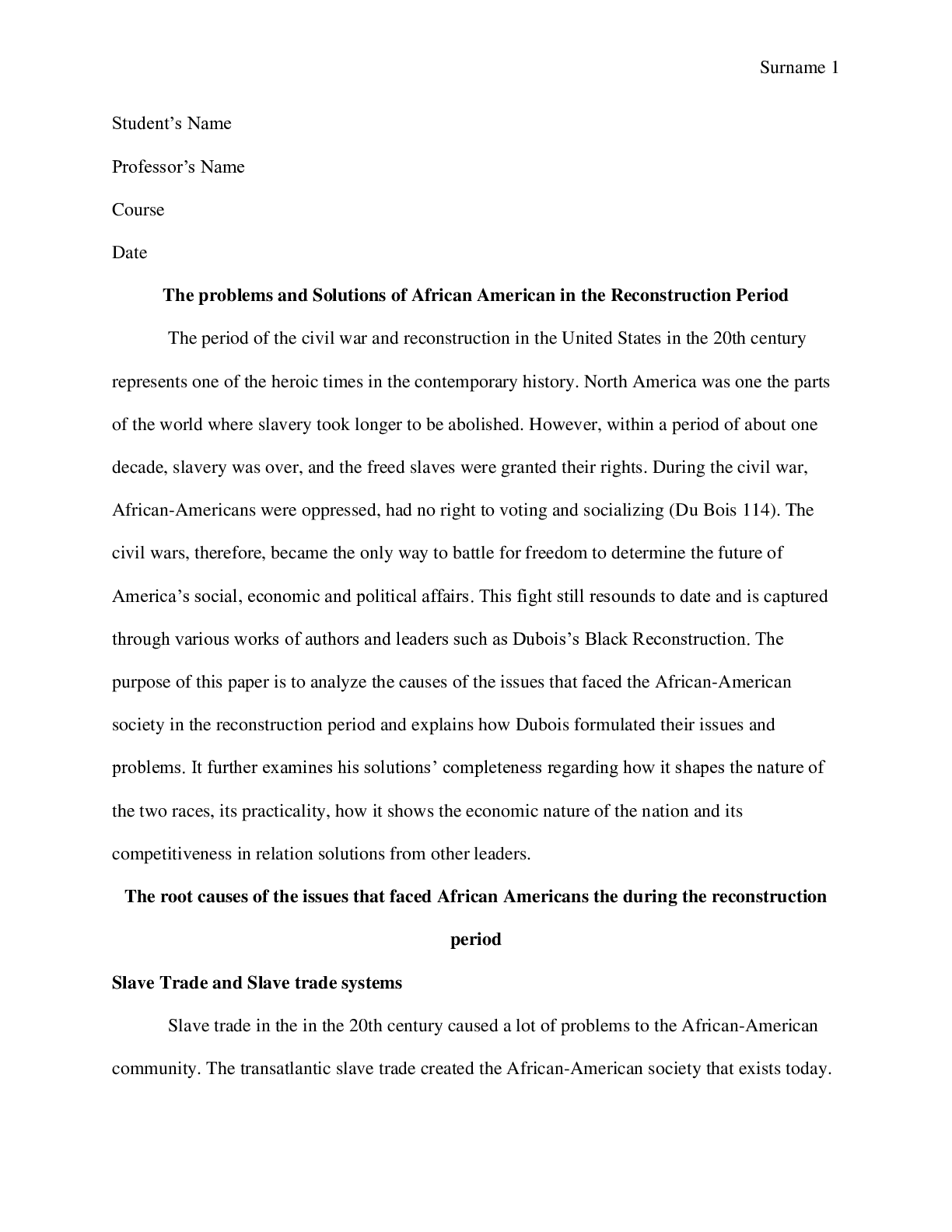 Preview image for AFAS 160A1/A quality Grade A Research Paper/Traditions and Societies of the World - The Africana Experience.